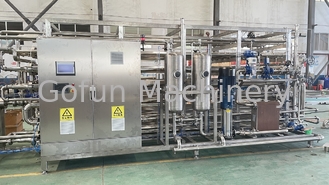 Jugo / productos lácteos / bebidas / jarabe Máquina de esterilización tubular de acero inoxidable 304