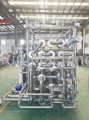 Jugo / productos lácteos / bebidas / jarabe Máquina de esterilización tubular de acero inoxidable 304