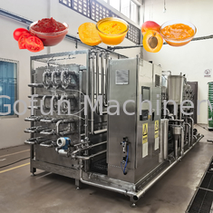 Máquina de esterilización automática de manzana y pera pasta / pulpa / salsa / mermelada UHT tubo en tubo
