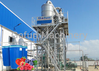 Línea de transformación industrial de fruta de la goma de la baya 220V ahorro del agua de la eficacia alta