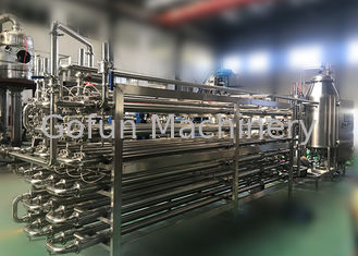 Máquina tubular 5T/H Juice Production Machine del esterilizador de UHT de la alta precisión
