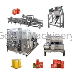 cadena de producción de la salsa de tomate de tomate del concentrado del lavado 380V 304 de acero inoxidables