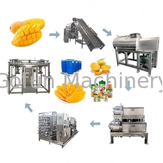 Mango de acero inoxidable industrial Juice Processing Line 1 - 10t/H