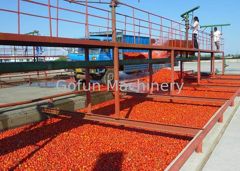 Línea de transformación del tomate 380V/planta de tratamiento comerciales del puré del tomate Línea de transformación del tomate 380V/planta de tratamiento comerciales del puré del tomate