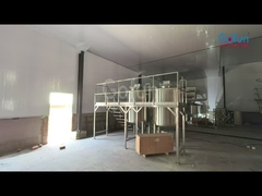 Línea de procesamiento de jugo de mango de ahorro de energía con botella de vidrio 440V