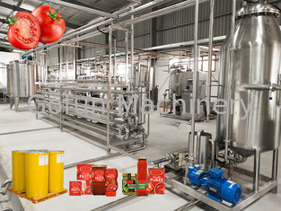 SUS 304 / línea de procesamiento de salsa de tomate 316L ahorro de energía 10 - 100T/D