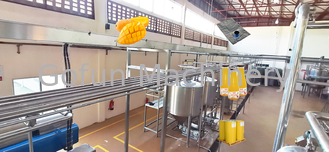 Línea de transformación industrial del atasco del mango 100T/D frutas frescas que hacen la máquina