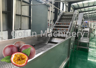 Funcionamiento de la máquina 1500 T/día de la fruta de la pasión del acero que reduce a pulpa inoxidable buen